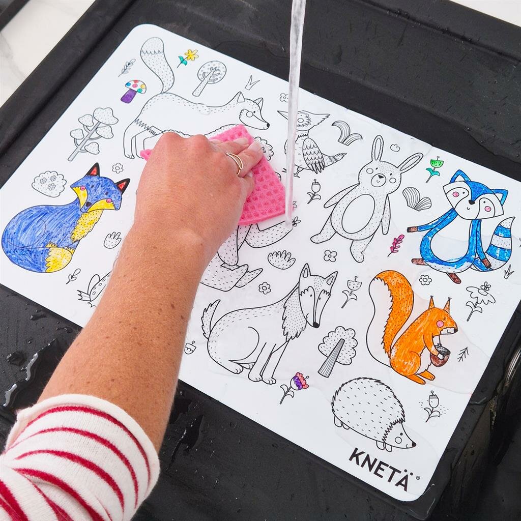 KNET&Auml;&reg; - Siliconen Tekenbord / Placemat voor Onderweg 2+ | Speel je Wijs