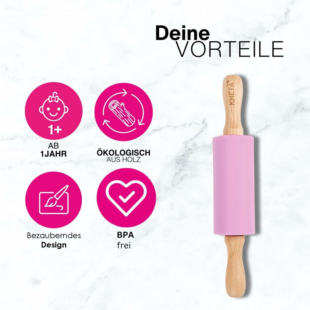 KNET&Auml;&reg; - Knet&auml; Silicone Roller - Lila 1+ | Speel je Wijs