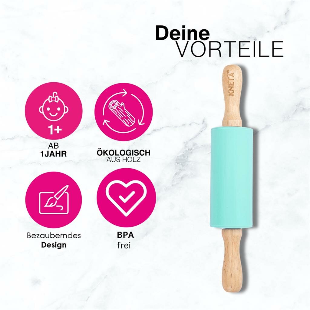 KNET&Auml;&reg; - Knet&auml; Silicone Roller - Munt 1+ | Speel je Wijs