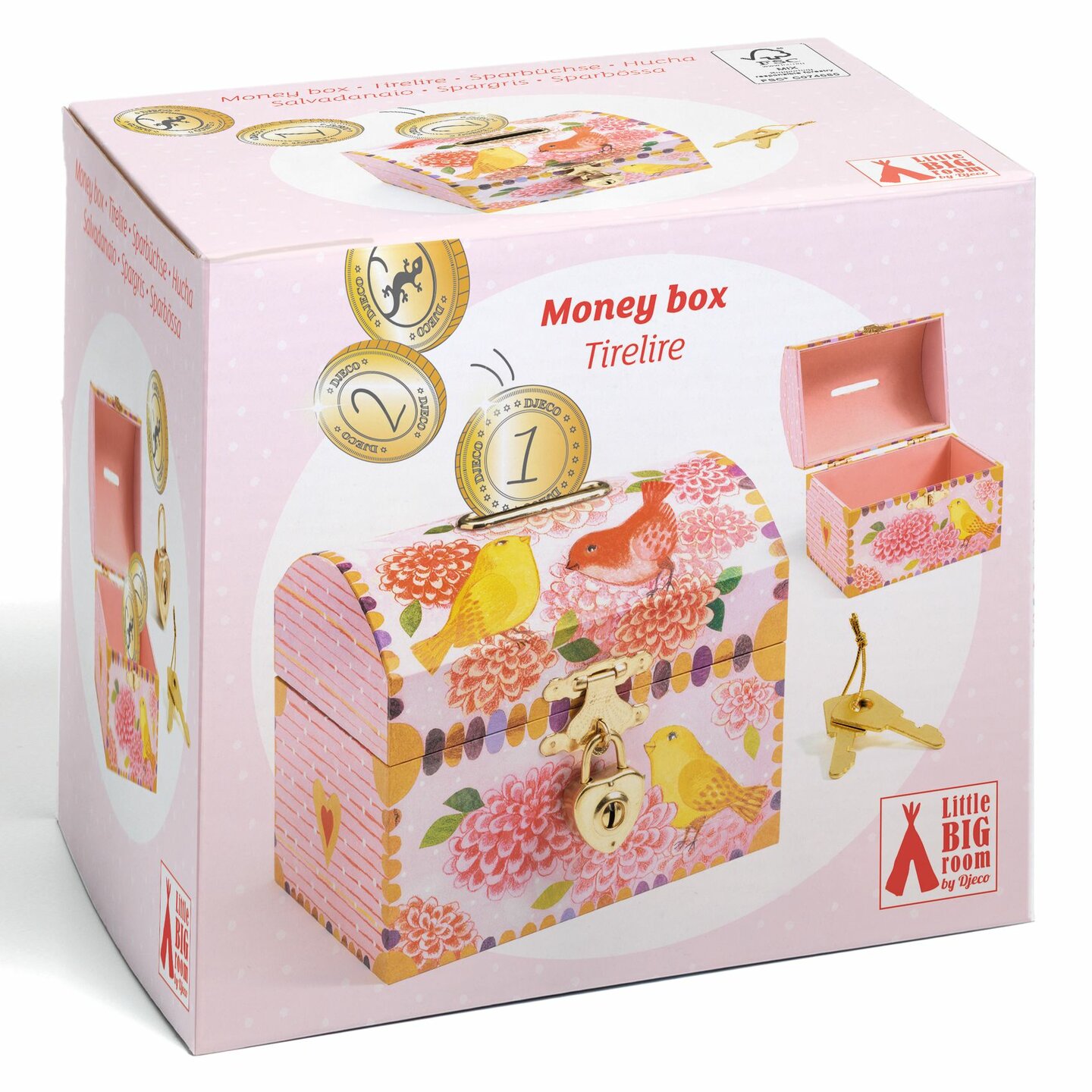 Spaarpot / Schatkist Vogels | Speel je Wijs