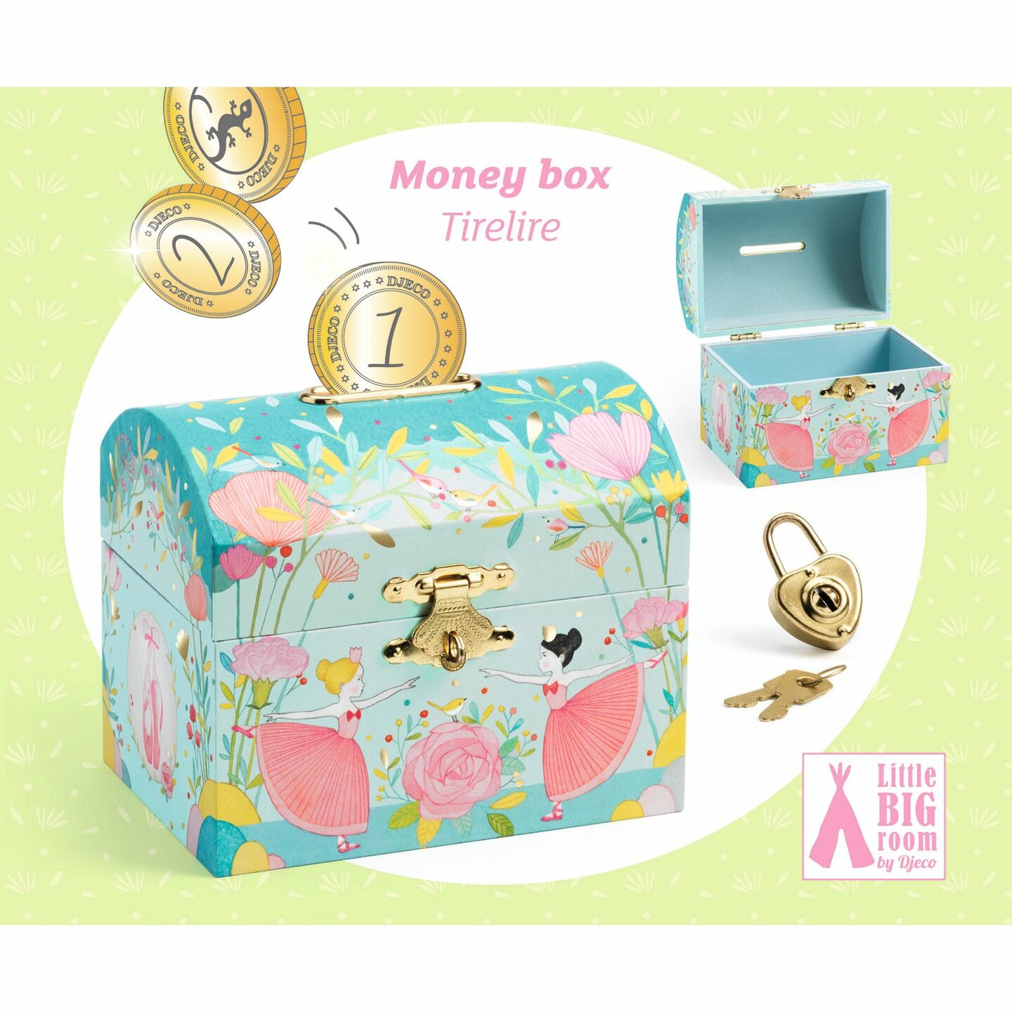 Djeco Spaarpot Schatkist Ballerina | Speel je Wijs