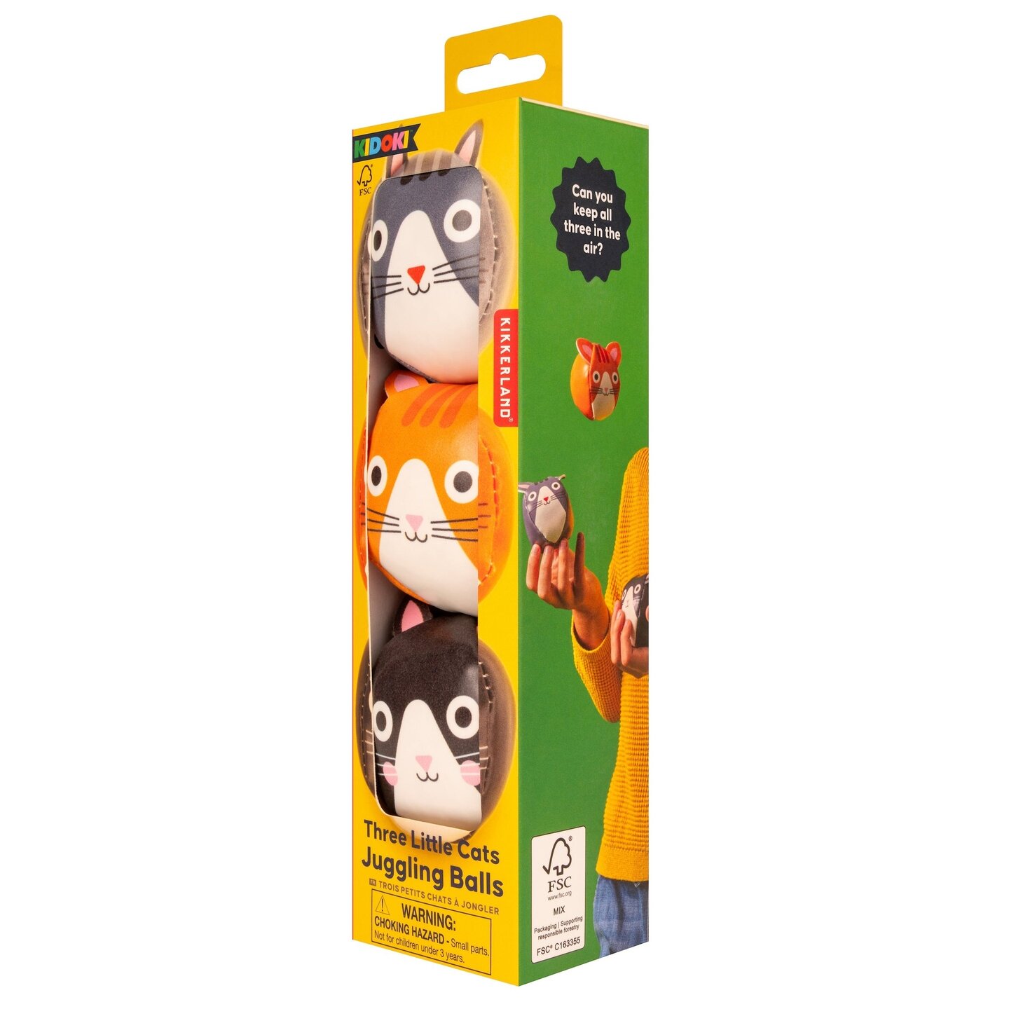Kikkerland Kidoki - Jongleerballen - Three Cats | Speel je Wijs