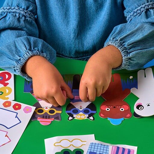 Kikkerland Kidoki - Dierenstickers om aan te kleden - Animal dress-up | Speel je Wijs