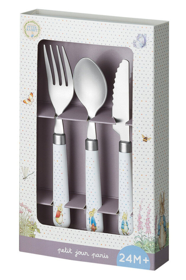 Petit Jour - Peter Rabbit - Learning Kinderbestek 3-delig | Speel je Wijs