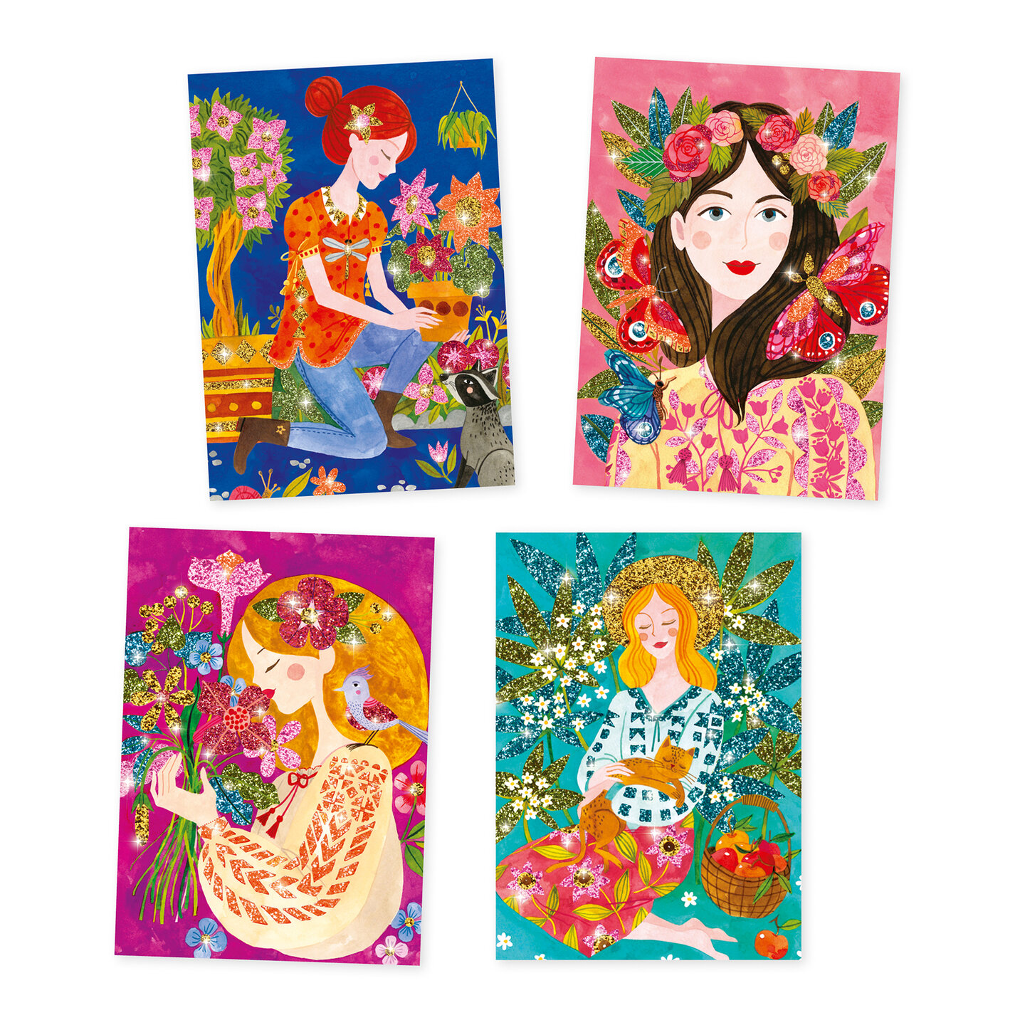 Djeco Glitterschilderijen - Bloemengeuren | Speel je Wijs