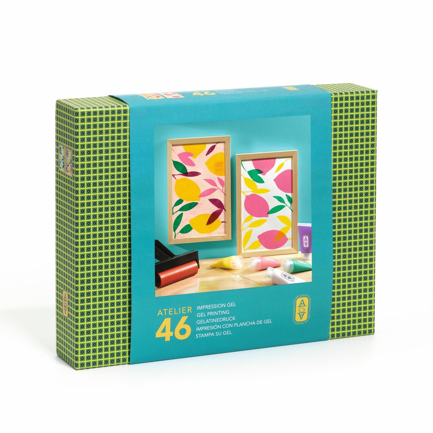 Djeco Knutselset Atelier 46  Afdrukken - Gel Printing 15+ | Speel je Wijs