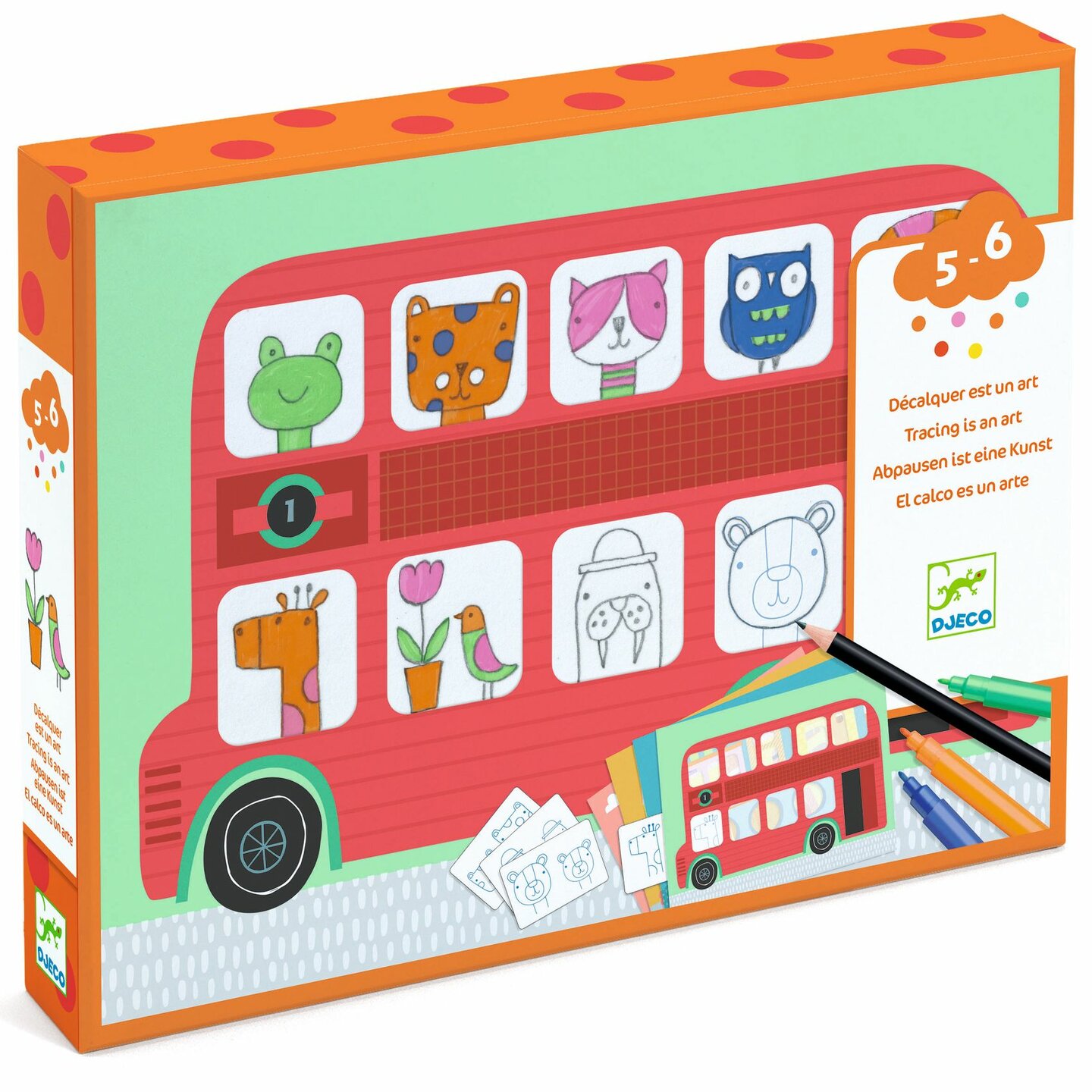 Djeco Samen Tekenen - Overtrekken is een Kunst 5-6 jaar | Speel je Wijs