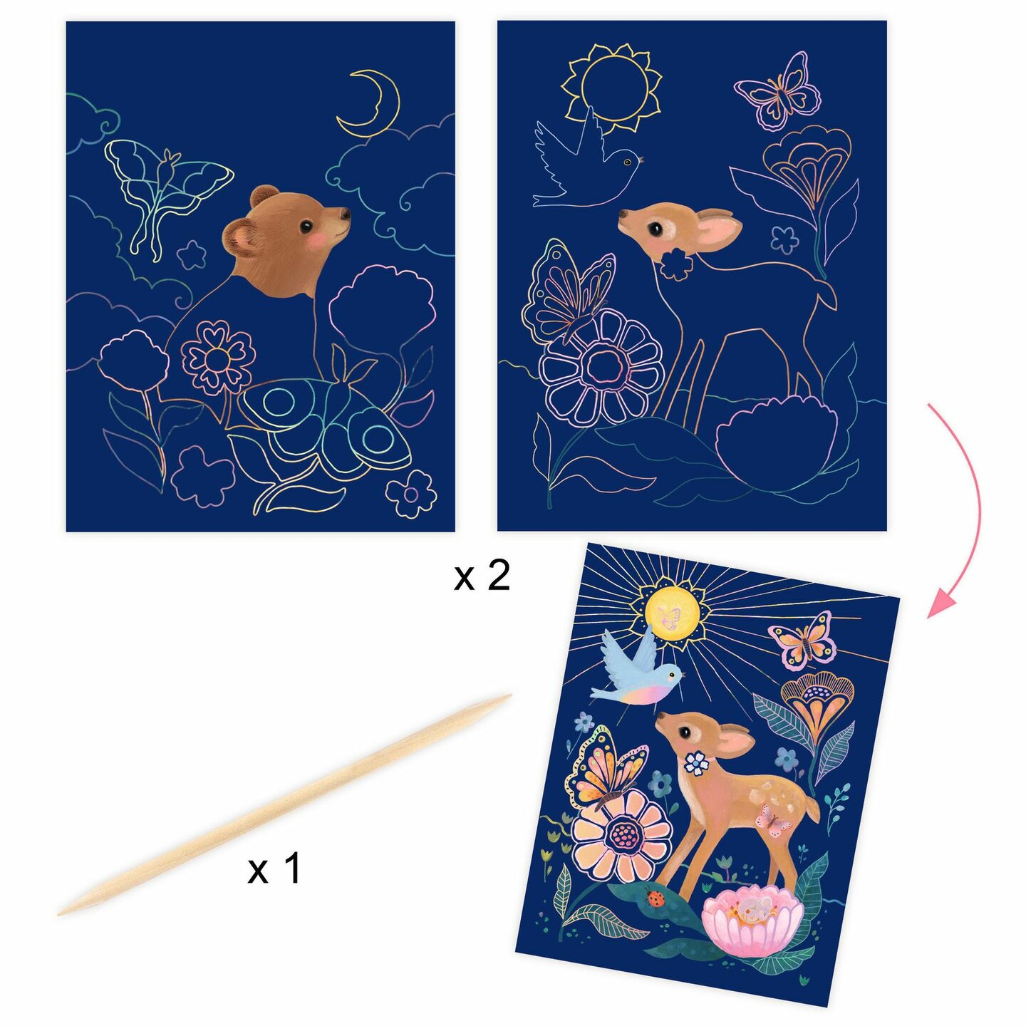 Djeco Multi Knutselset - Fluffy Box 6-10 jaar | Speel je Wijs