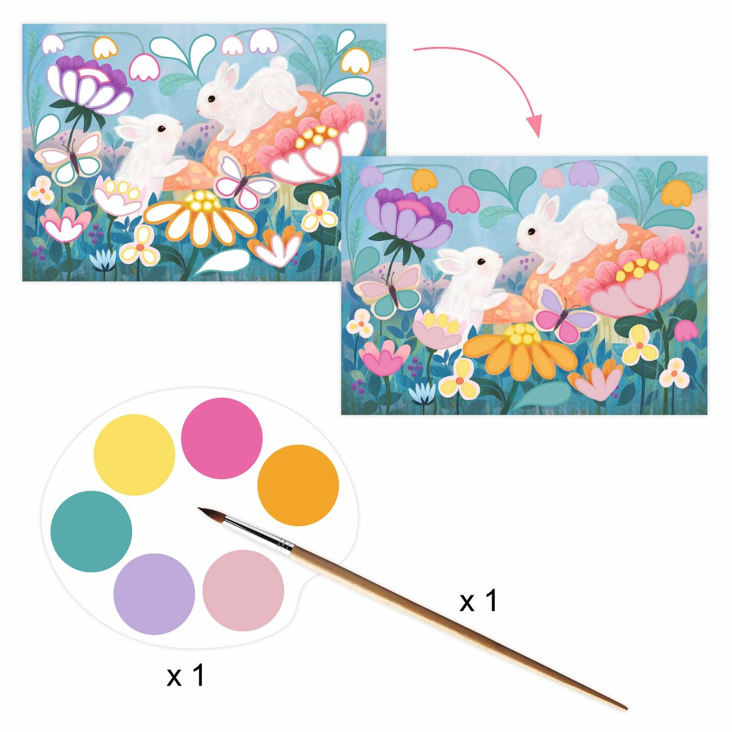 Djeco Multi Knutselset - Fluffy Box 6-10 jaar | Speel je Wijs