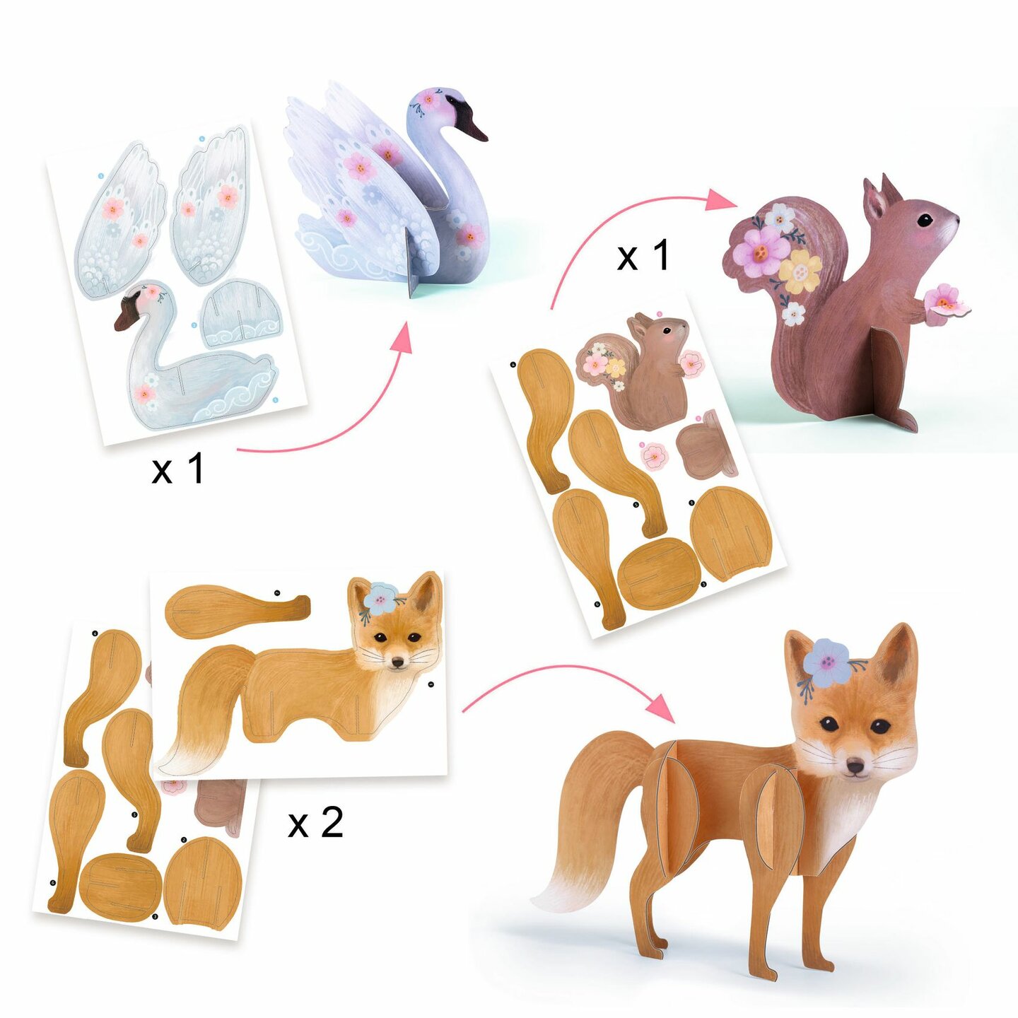 Djeco Multi Knutselset - Fluffy Box 6-10 jaar | Speel je Wijs