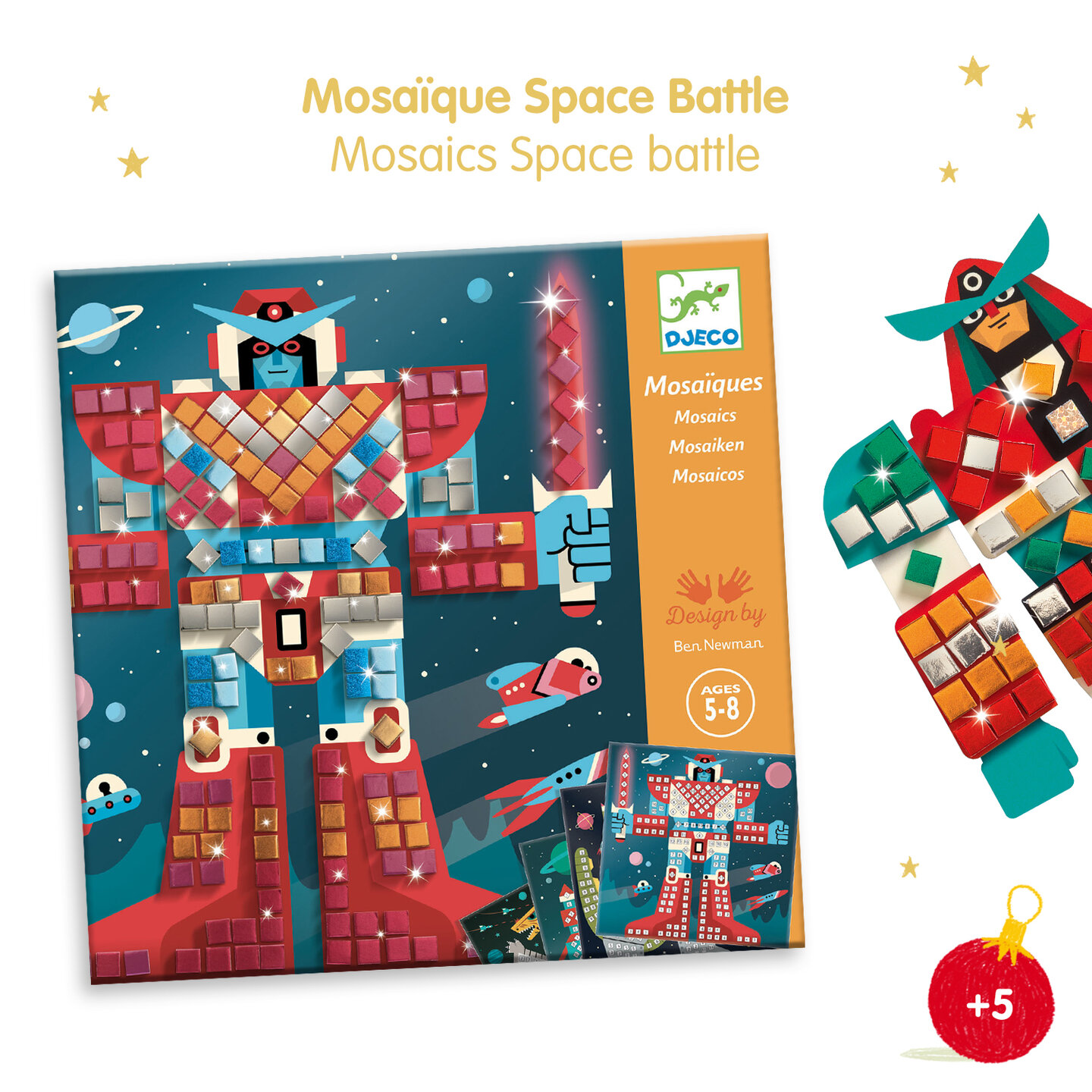 Djeco Knutselpakket Mozai&euml;k - Space battle  | Speel je Wijs