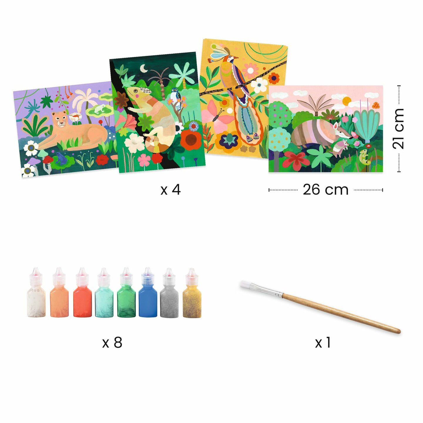 Djeco  3D Schilderen -  Tropical Forest 7-12 jaar | Speel je Wijs