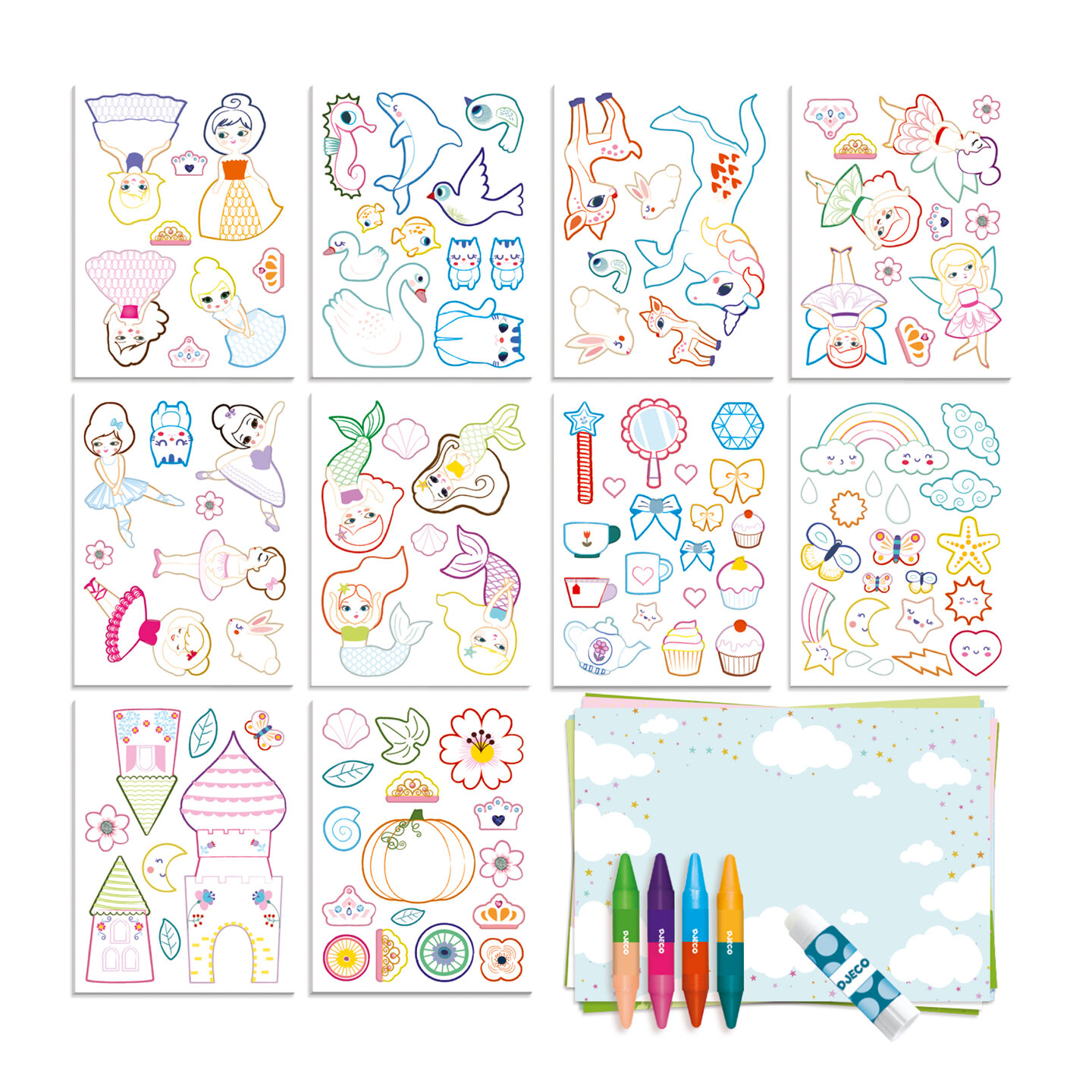 Djeco Cre&euml;ren met 100 Vormen - Girls 3-6 jaar | Speel je Wijs