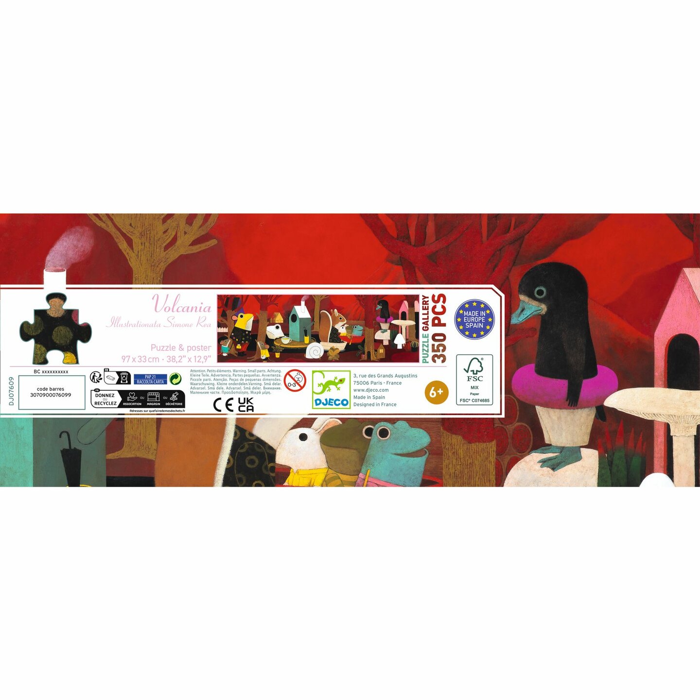 Djeco Puzzel Gallery - Volcania 350 stukjes | Speel je Wijs