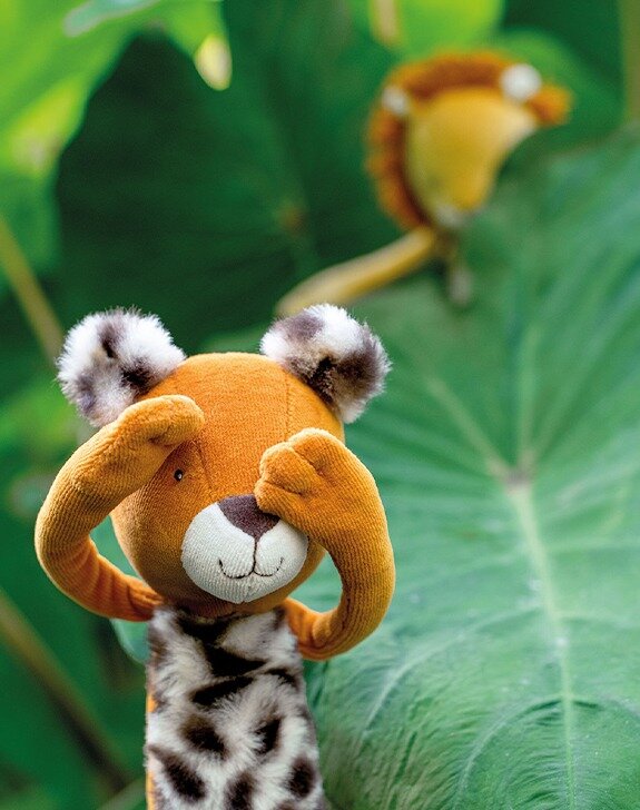 Moulin Roty Knuffel in Box "La for&ecirc;t Mawa" - Taigo het Luipaard| Speel je Wijs