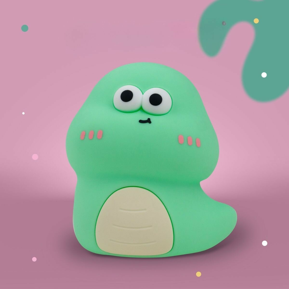 MARY&rsquo;S Siliconen Nachtlamp - Green Worm  | Speel je Wijs