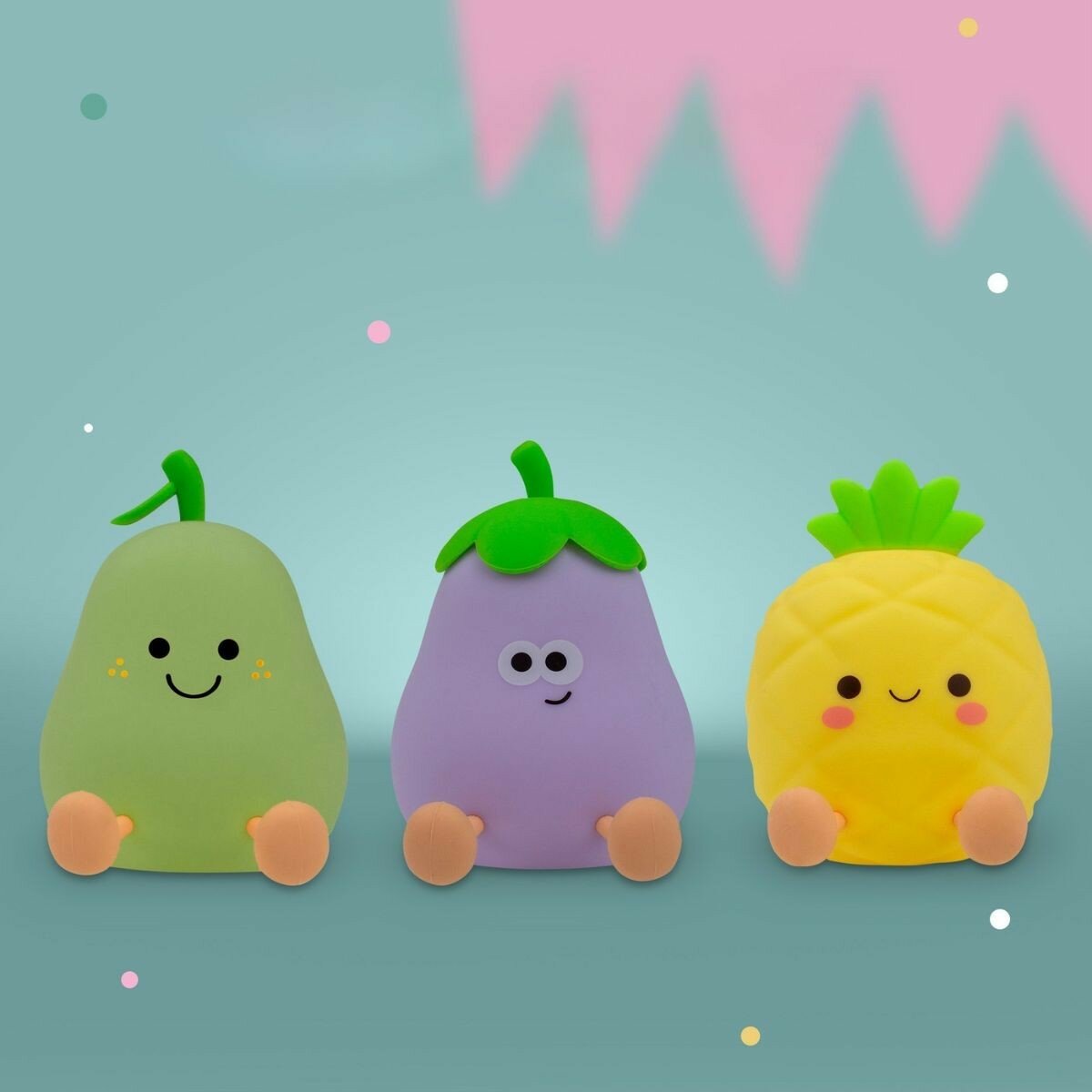 MARY&rsquo;S Siliconen Nachtlamp - Fruit Team  | Speel je Wijs