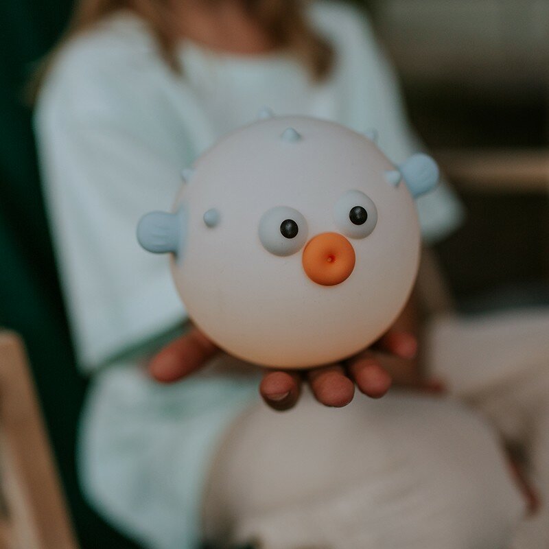 MARY&rsquo;S Siliconen Nachtlamp - Blow Fish Blue | Speel je Wijs