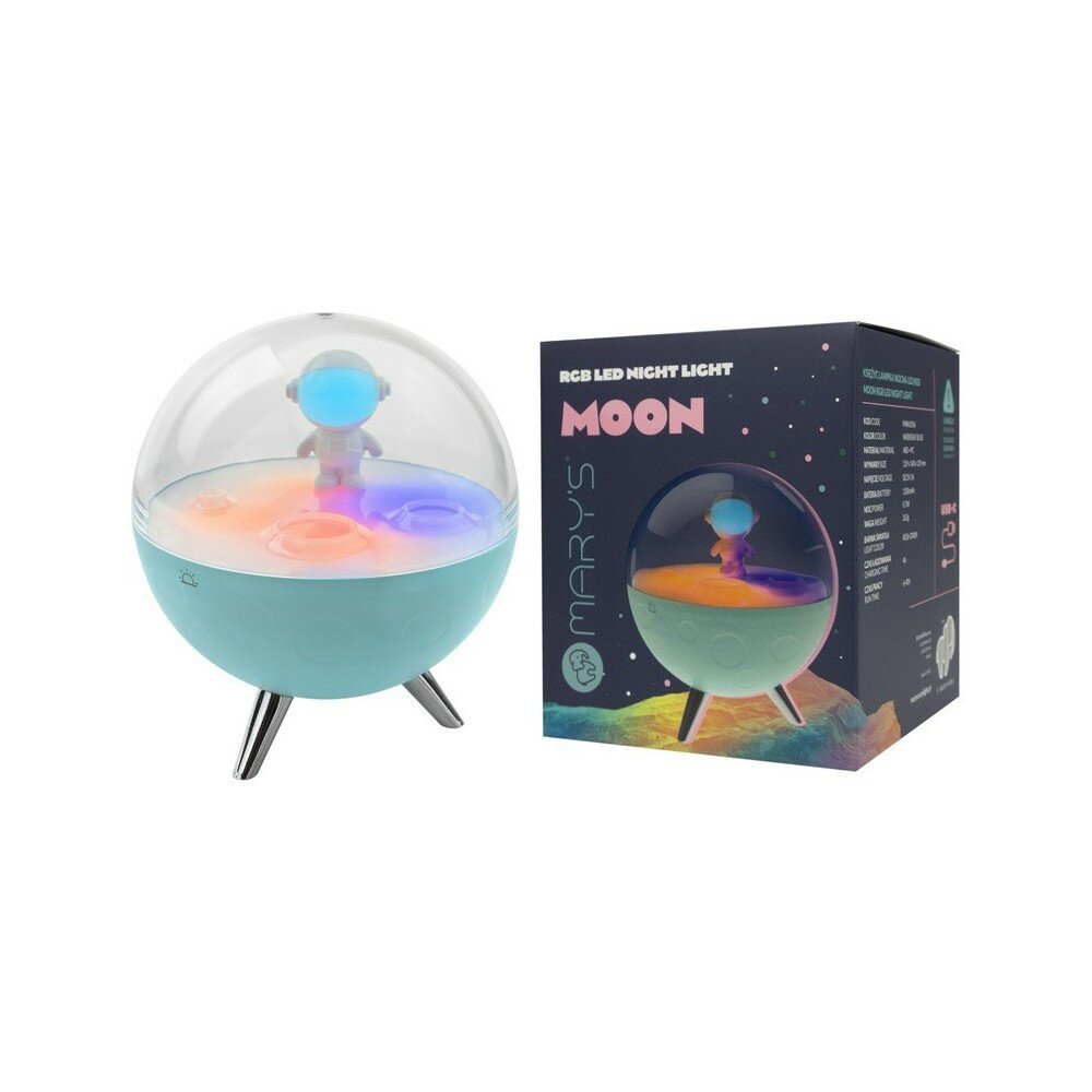 MARY&rsquo;S Siliconen Nachtlamp - Moon Blue | Speel je Wijs