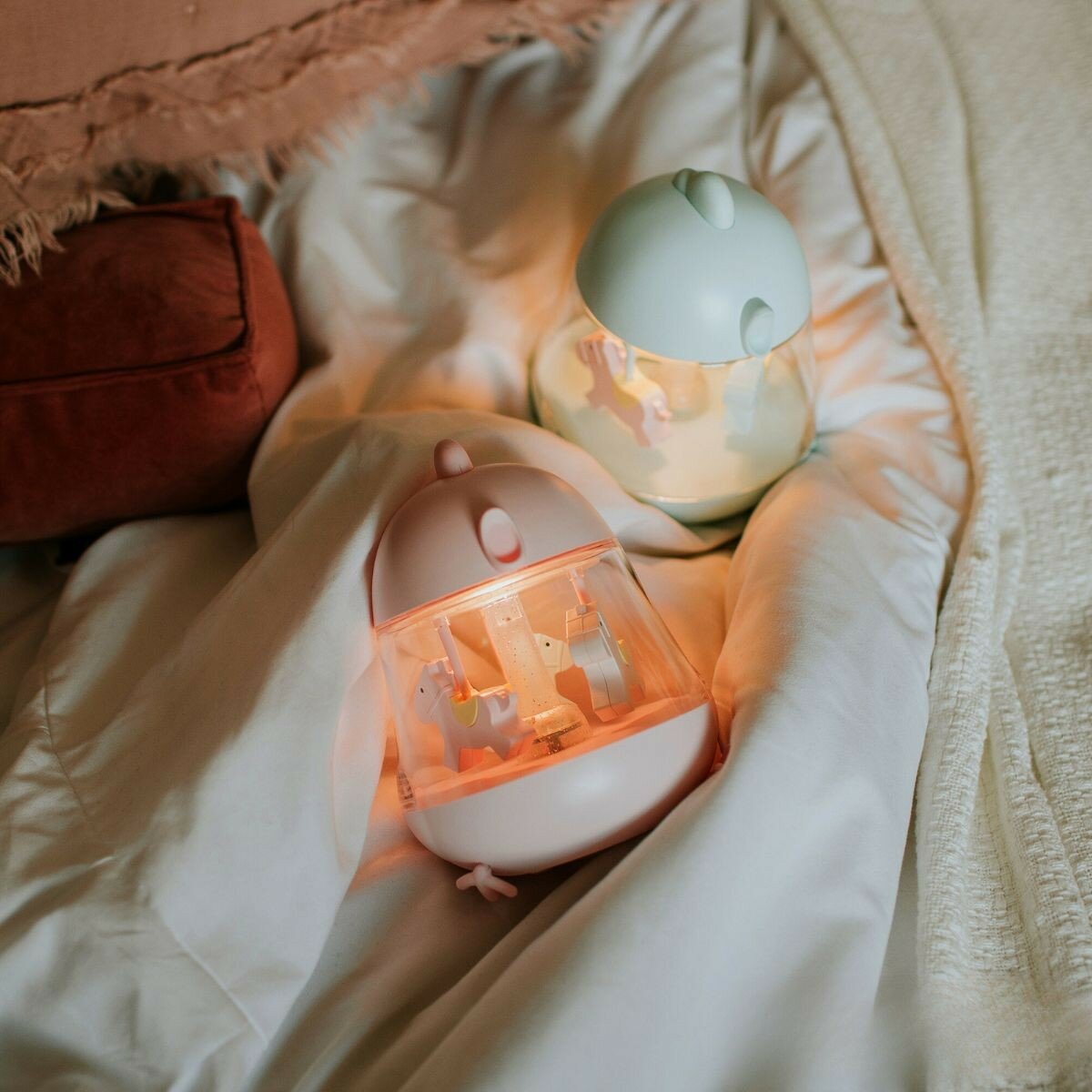 MARY&rsquo;S Muziekdoos &amp; Ledlamp - Blue | Speel je Wijs