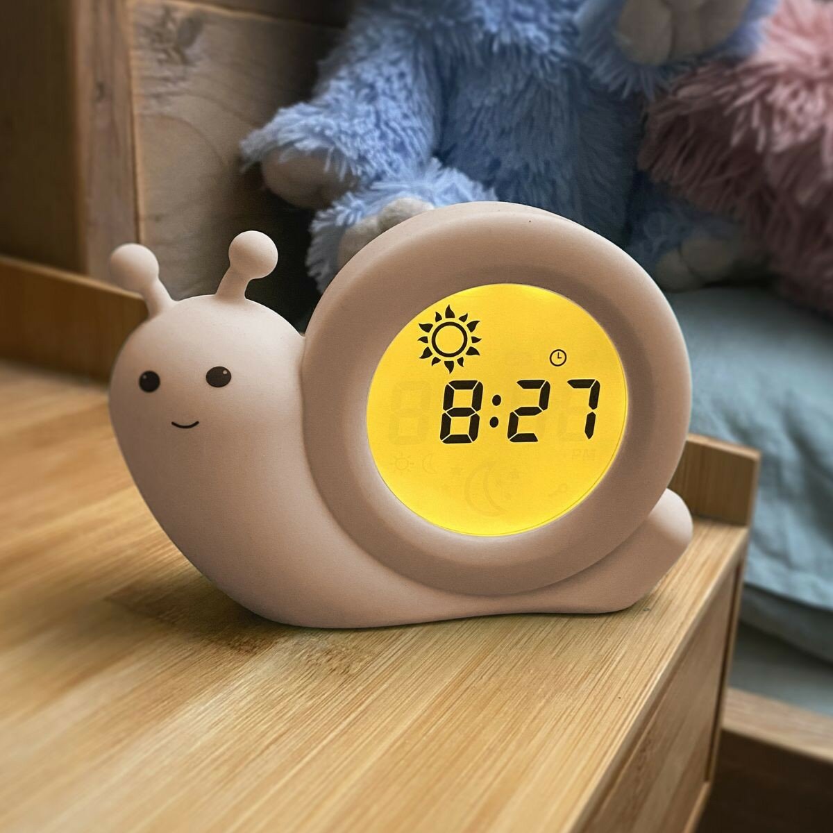 Alecto Slaaptrainer / Wekker -Slak Simon Taupe | Speel je Wijs