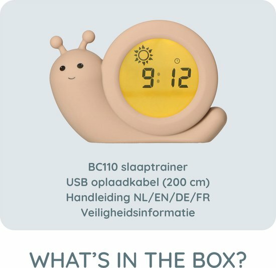Alecto Slaaptrainer / Wekker -Slak Simon Taupe | Speel je Wijs