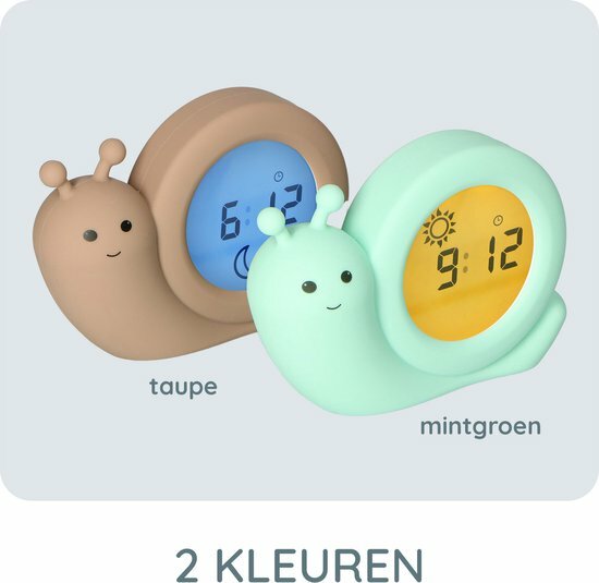 Alecto Slaaptrainer / Wekker -Slak Simon Taupe | Speel je Wijs