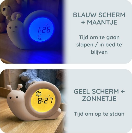 Alecto Slaaptrainer / Wekker -Slak Simon Taupe | Speel je Wijs