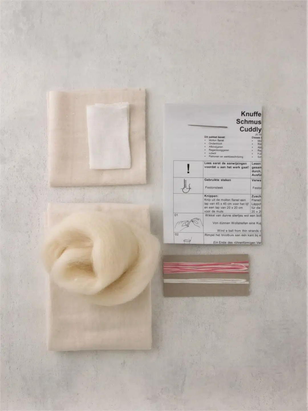 Meaningful Crafts - Naaipakket knuffeldoek Ecru | Speel je Wijs