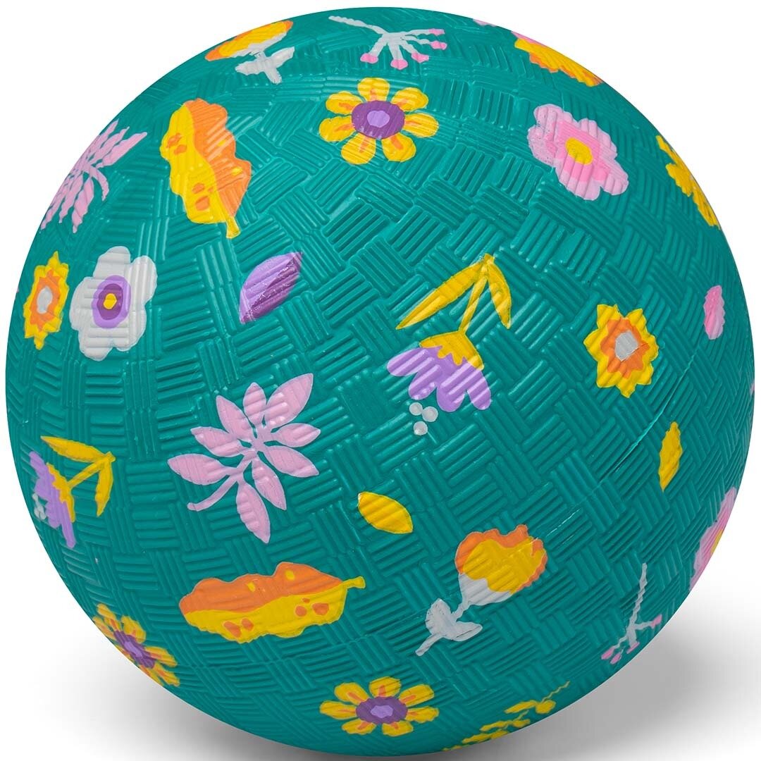 Little L - Rubber Bal Flowers - Small 13cm | Speel je Wijs