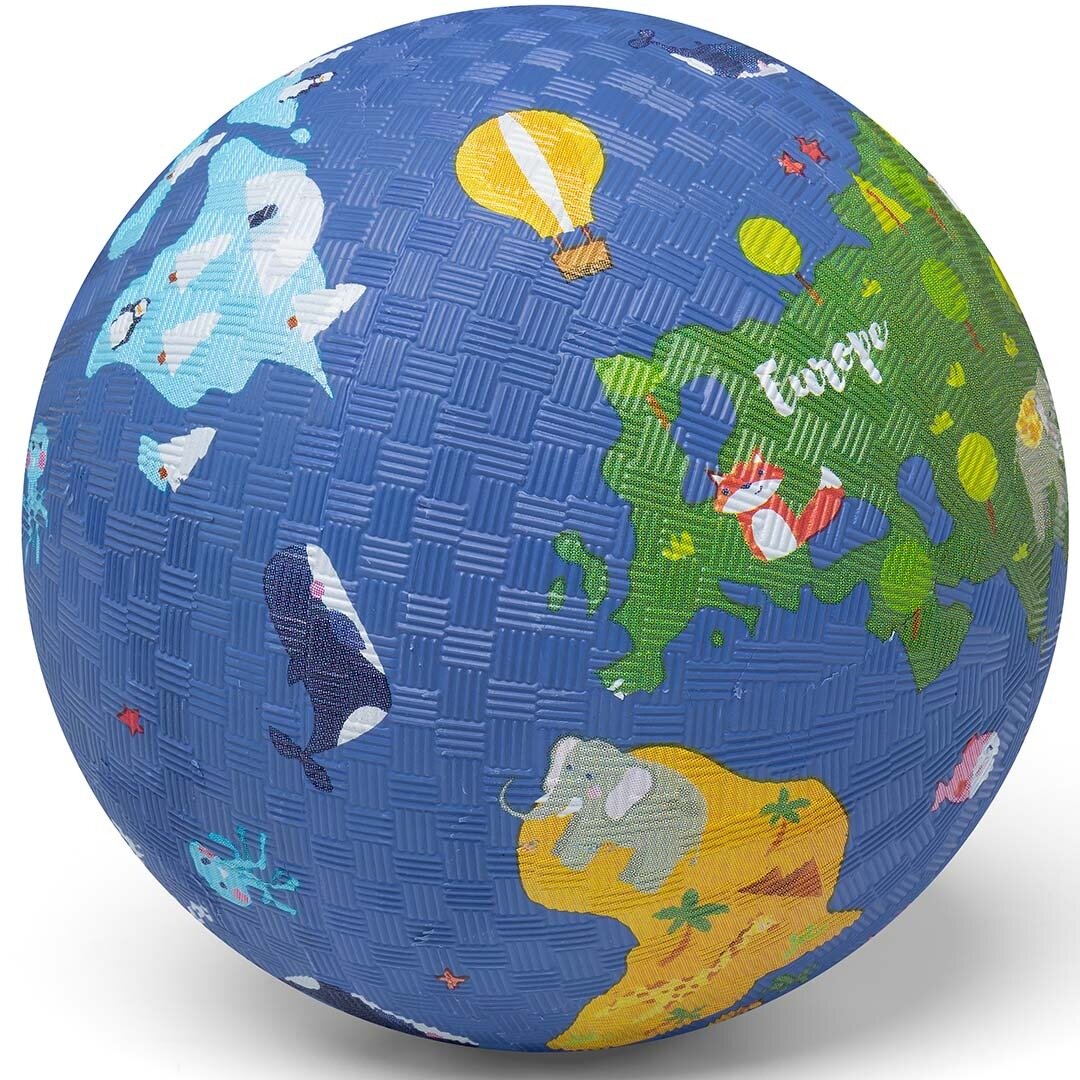 Little L - Rubber Bal World - Small 13cm | Speel je Wijs
