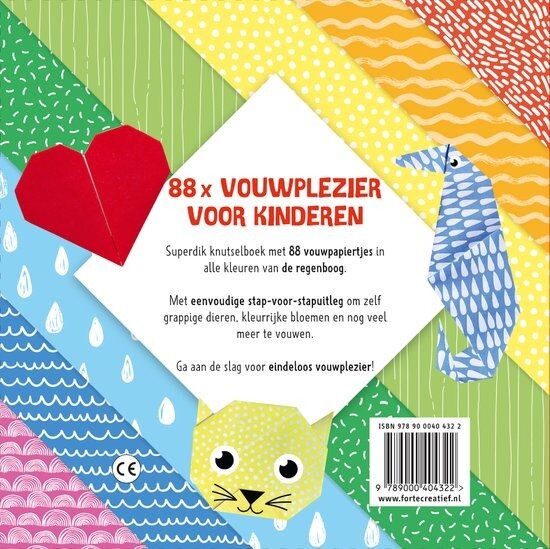 88x Origami Kids - Regenboogpret | Speel je Wijs
