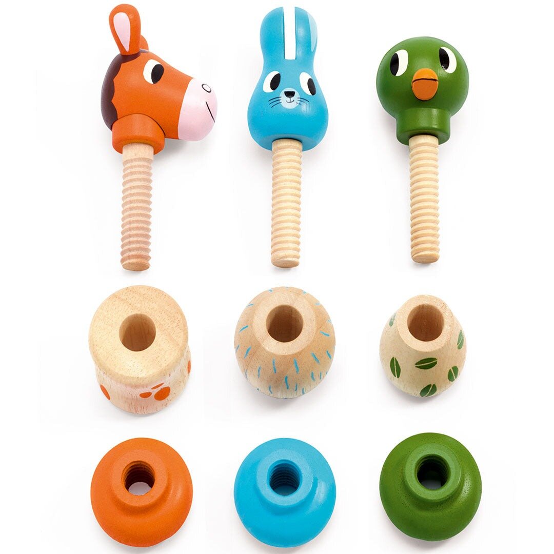 Djeco Schroefdieren Rondamino 18mnd+ | Speel je wijs