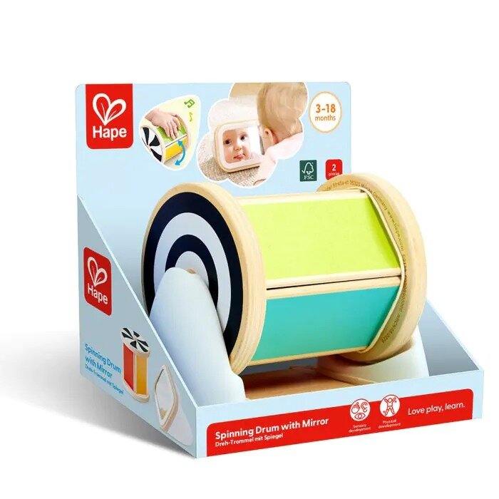 Hape Spinning Drum with Mirror | Speel je Wijs