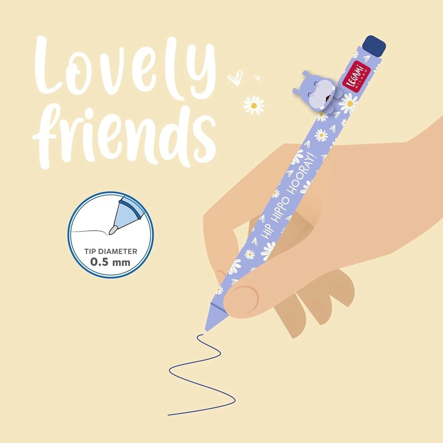 Legami Gelpen - Hippo | Speel je Wijs