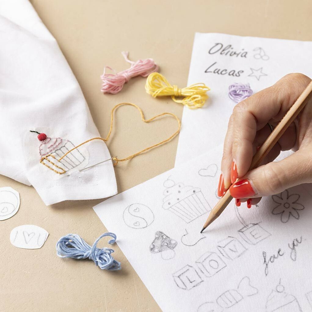 CC Hobby Wateroplosbare Borduurvellen - Blanco A5 - 8 Vel | Speel je Wijs