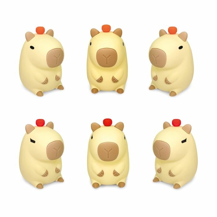 Lebez Siliconen Nachtlamp - Capibara   | Speel je Wijs