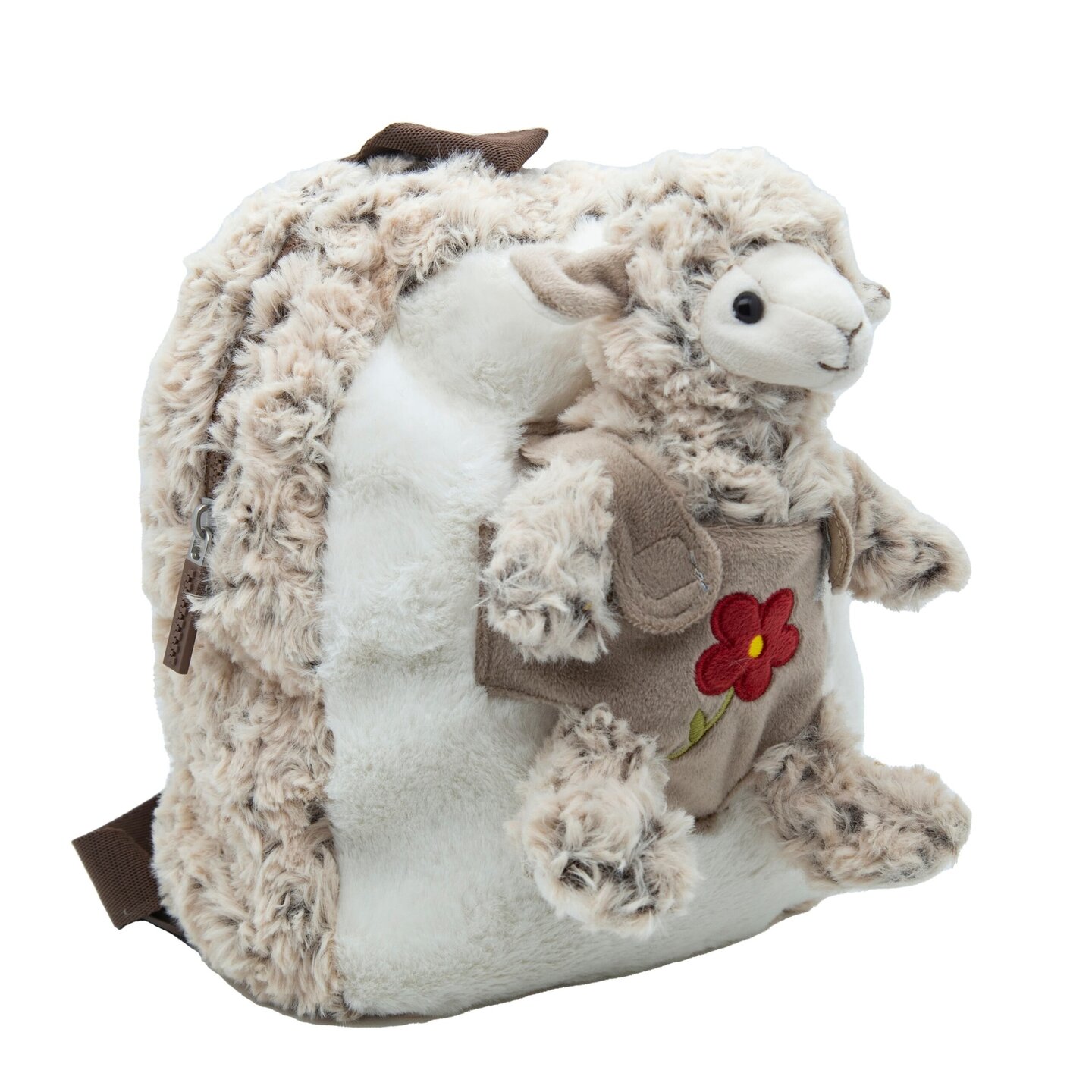 Cute by Felix&nbsp;Knuffel Rugzak met Knuffeltje&nbsp;- Schaap/Lam| Speel je Wijs