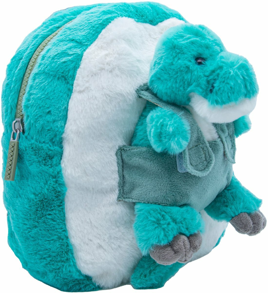 Cute by Felix&nbsp;Knuffel Rugzak met Knuffeltje&nbsp;- Turquoise | Speel je Wijs