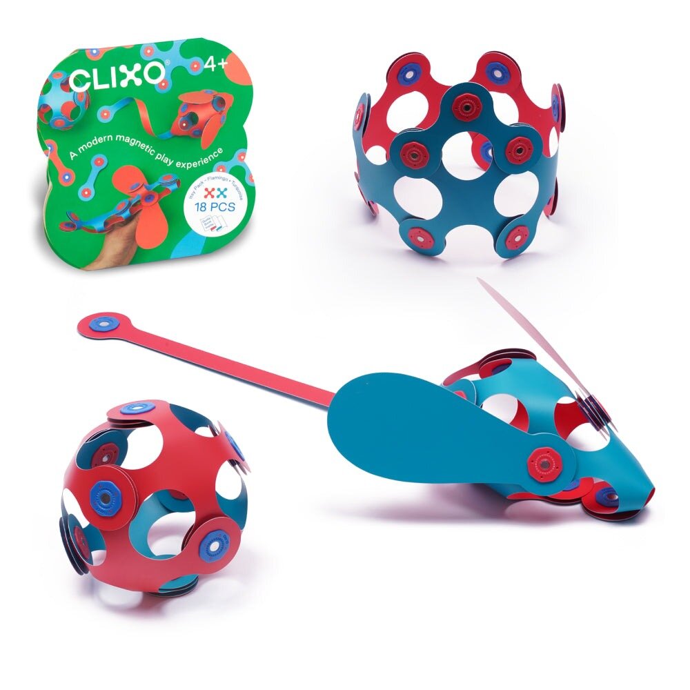 Clixo Itsy Pack - Flamingo/ Turquoise | Speel je Wijs