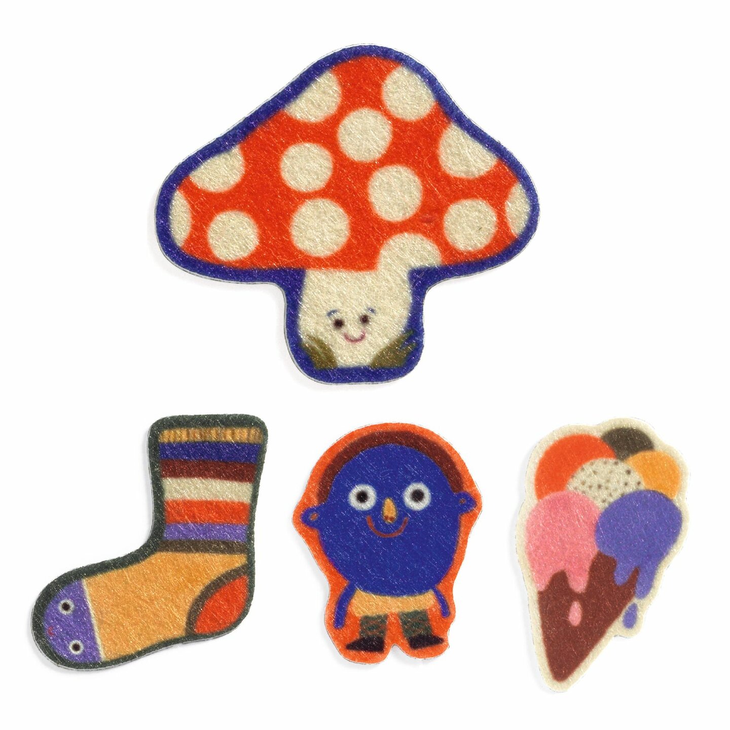 Djeco Vilten stickers - De Grappige | Speel je Wijs