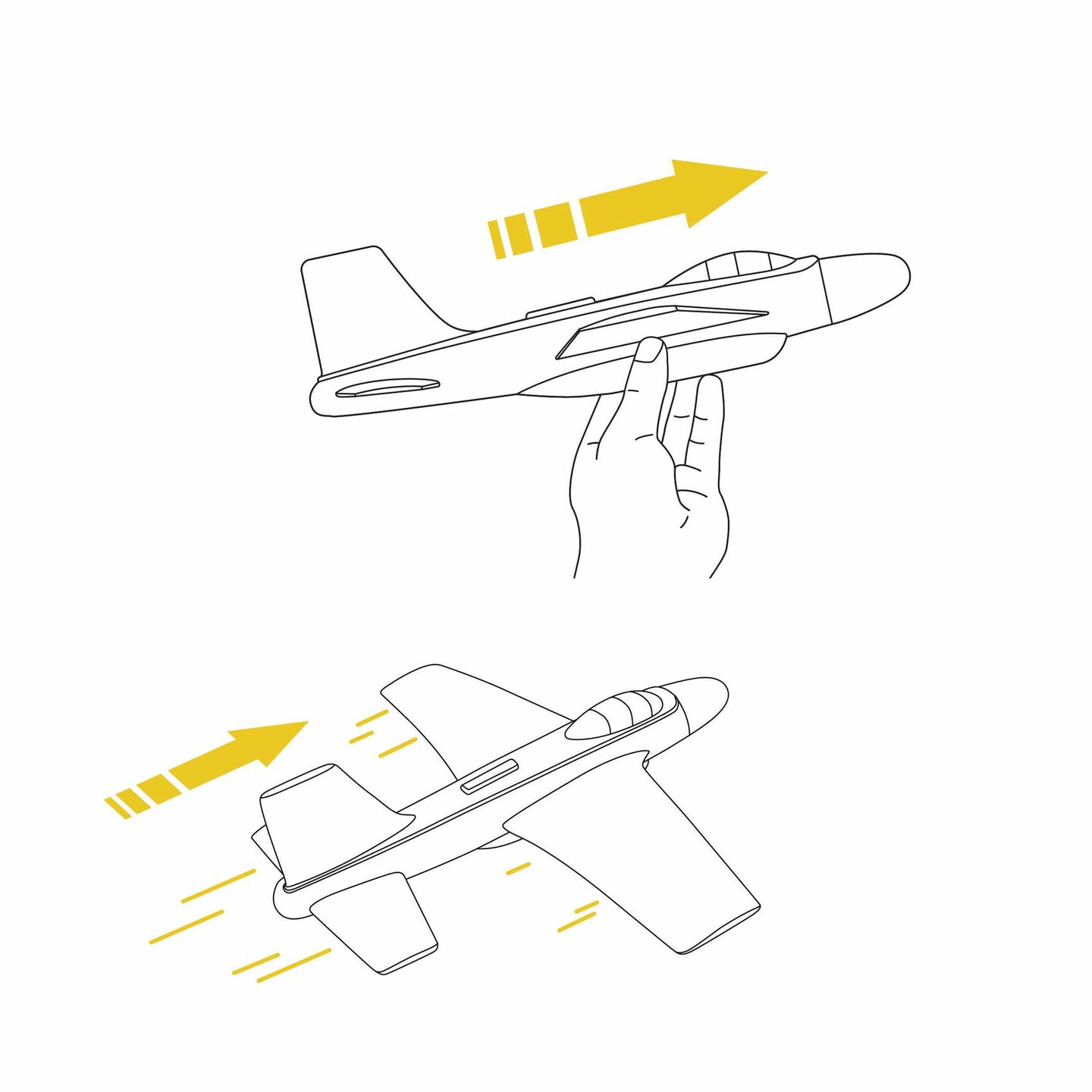Djeco Zweefvliegtuig - Fire Jet | Speel je Wijs