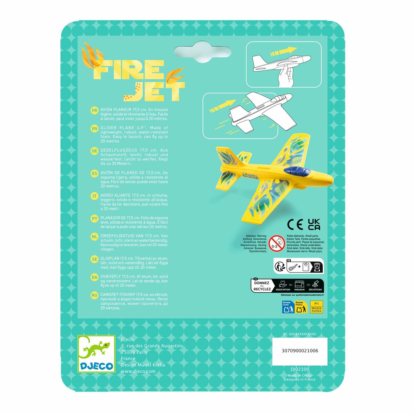 Djeco Zweefvliegtuig - Fire Jet | Speel je Wijs