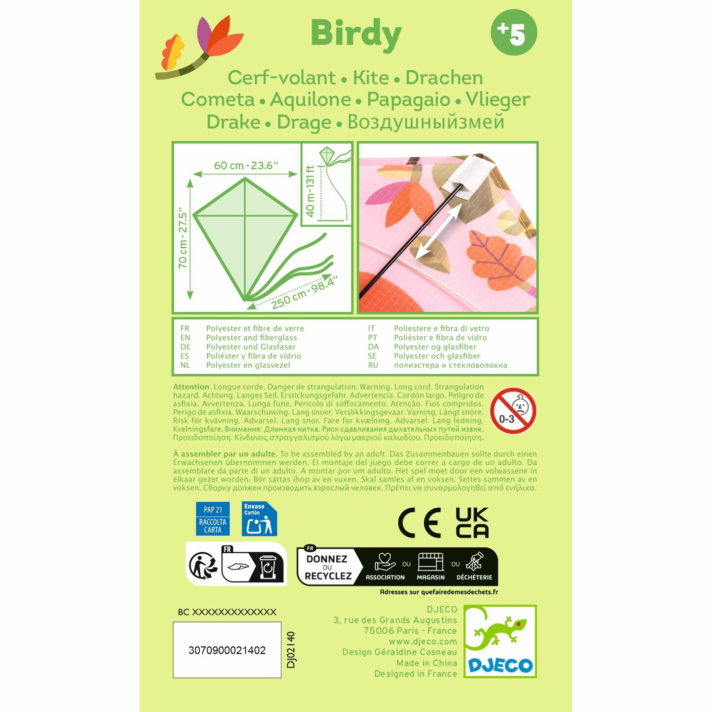 Djeco Vlieger Birdy | Speel je Wijs