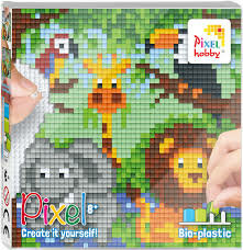 Pixelhobby Set Dierenrijk - Jungle 6+| Speel je Wijs