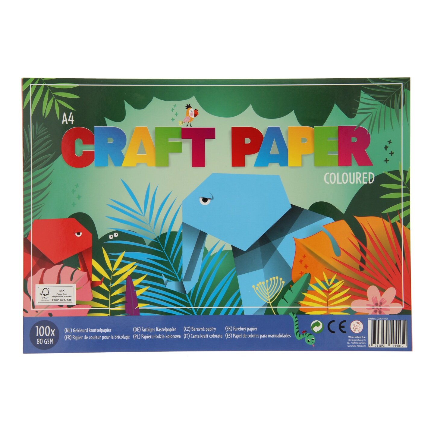 Gekleurd Hobby Papier A4 - 100 Vel - 80gram | Speel je Wijs