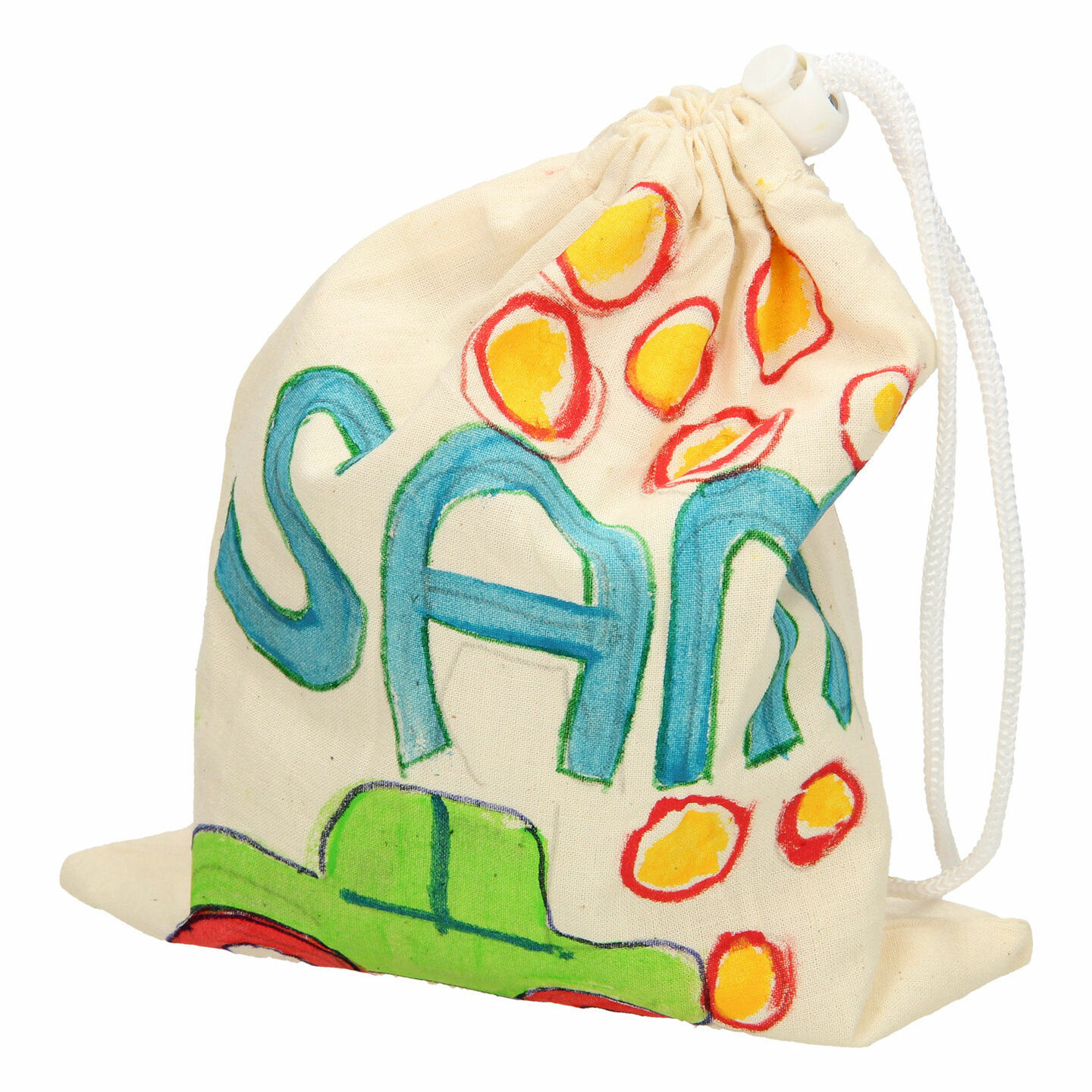 CC Hobby - Katoenen Knikkerzak - 21x25cm - Naturel | Speel je Wijs