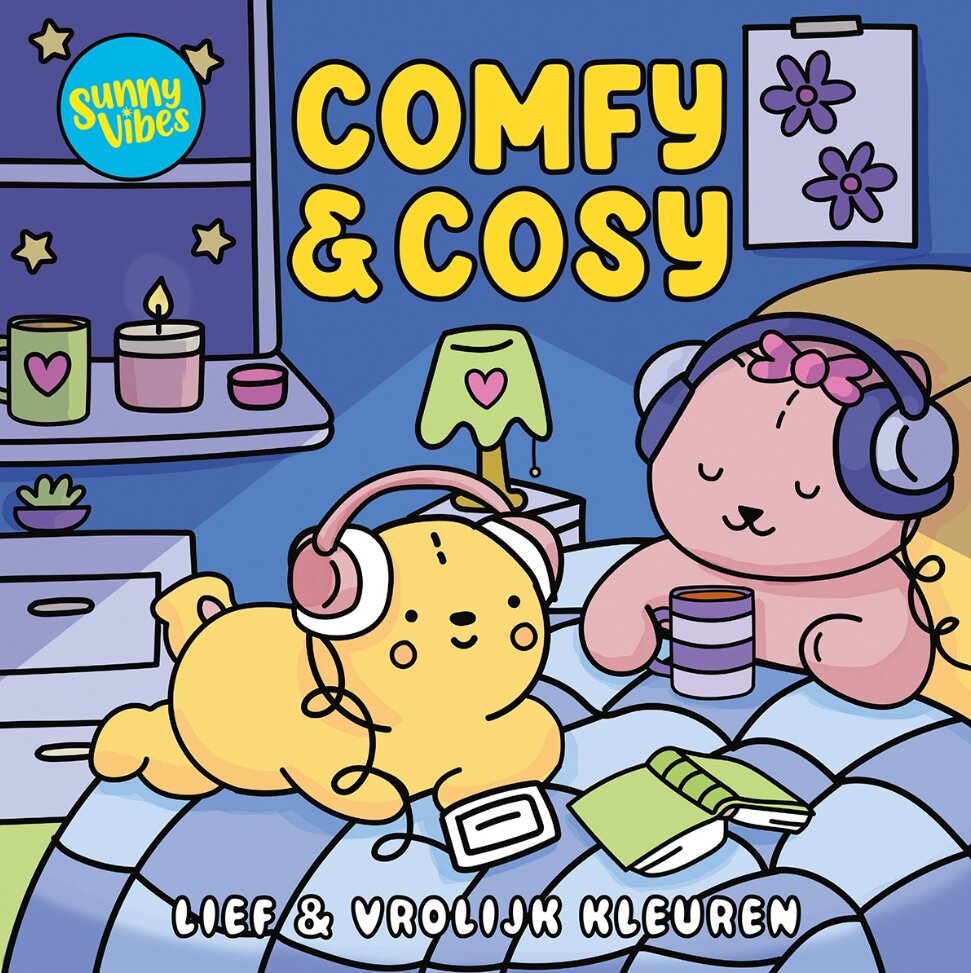 Lantaarn Kleurboek Sunny Vibes - Comfy &amp; Cosy | Speel je Wijs