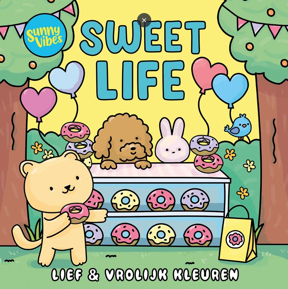 Lantaarn Kleurboek Sunny Vibes - Sweet Life | Speel je Wijs
