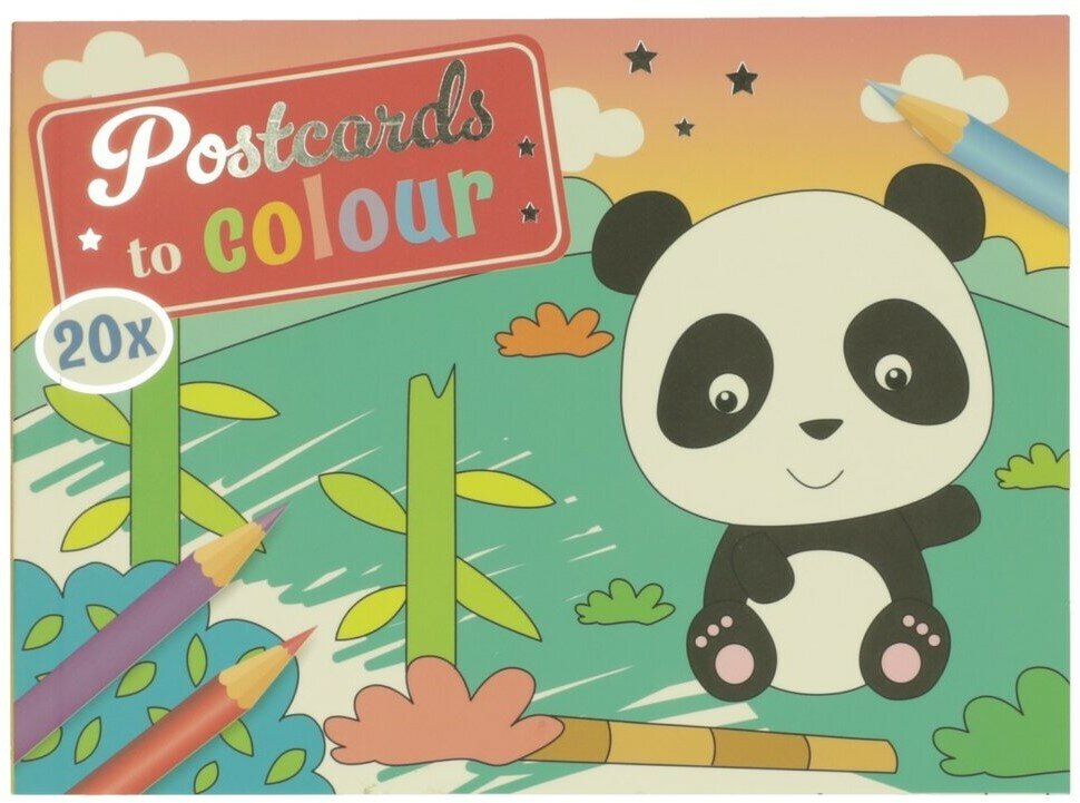 Wins Postkaarten om te Kleuren - Wilde Dieren | Speel je Wijs